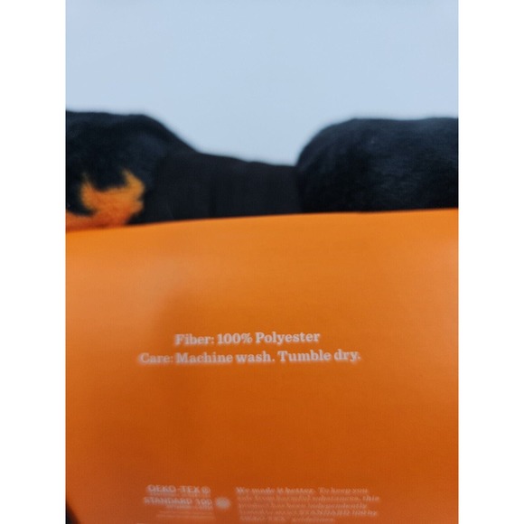 Hyde & and EEK Boutique 50x60 Soft Black Pumpkin and Bat Halloween Throw Blanket - Picture 2 of 3